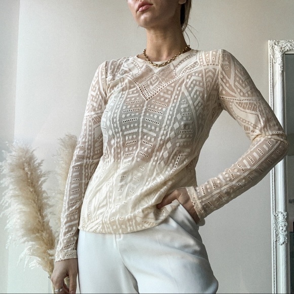 BCBGMaxAzria Tops - BCBG MAXAZRIA sheer top